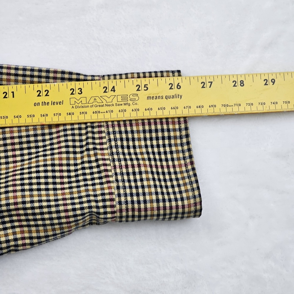 Viyella Patrick James Mens XL Brown Check Plaid Cotton Wool Button Down Shirt - Picture 8 of 8